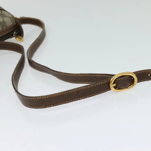 GUCCI GG Supreme Web Sherry Line Shoulder Bag PVC Beige 39 02 032 Auth ki5847 - Picture 8 of 16